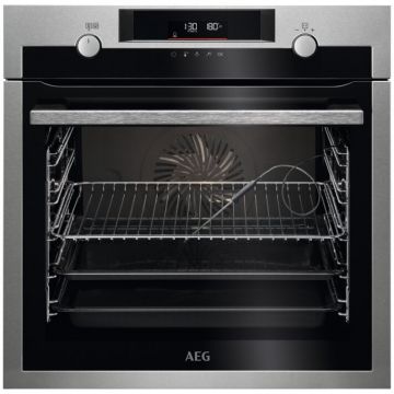 AEG Cuptor incorporabil AEG BCE556360M, Electric, 71 l, Autocuratare catalitica, SteamBake, Grill, Timer, Clasa A+, Negru/Inox
