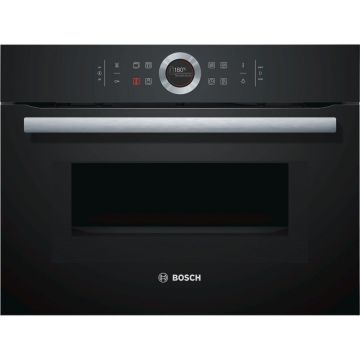 BOSCH Cuptor compact incorporabil BOSCH CMG633BB1, cu functie de microunde, 14 programe, 45 l , Negru