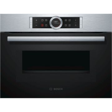 BOSCH Cuptor compact incorporabil BOSCH CMG633BS1, cu functie de microunde, 14 programe, 45 l , Inox