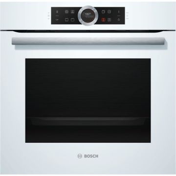 BOSCH Cuptor electric incorporabil Bosch HBG634BW1, Clasa A+, 71 L, curatare EcoClean, Alb-Inox