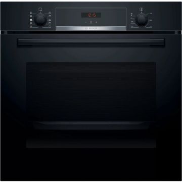 BOSCH Cuptor incorporabil Bosch HRA534EB0, Electric, 71 l, Multifunctional, AddedSteam, EcoClean Direct, Clasa A, Negru