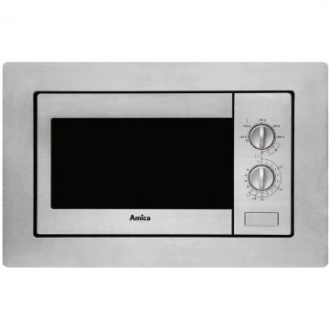 Cuptor cu microunde incorporabil Hansa AMM20BIMH, 20 l, 800 W, Grill, Inox