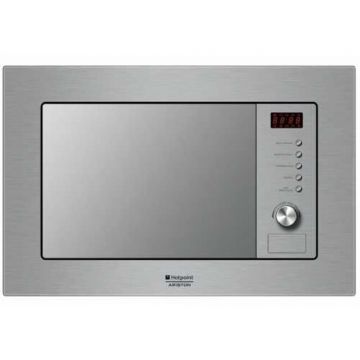 Cuptor cu microunde incorporabil Hotpoint MWHA 122.1 X, 20 l, 800 W, grill, rotisor, inox