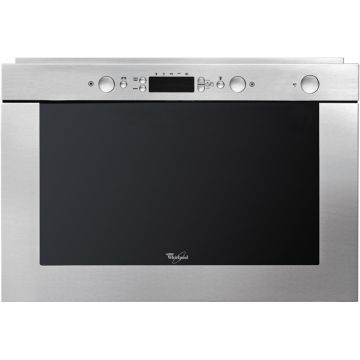 Cuptor cu microunde incorporabil Whirlpool AMW 497, 22 l, 750 W, Grill, Display, Inox