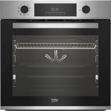 Cuptor incorporabil Beko BBIM12300XPSE, Electric, 72 L, Grill, Autocuratare pirolitica, AEROperfect, SoftClose, SteamShine, Clasa A+