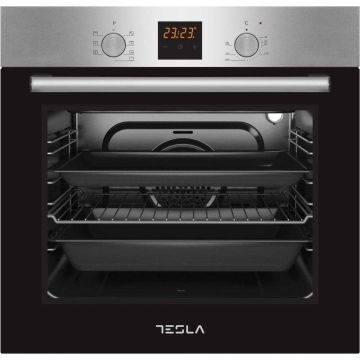 Cuptor incorporabil Tesla BO800SX, Electric, 60 l, Clasa A
