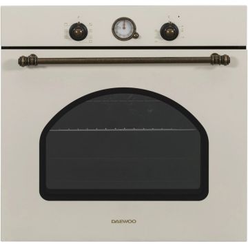 Daewoo Cuptor incorporabil Daewoo DWBIO-6707RBJ, Electric, 80 l, Rimer analog rustic, Crem rustic