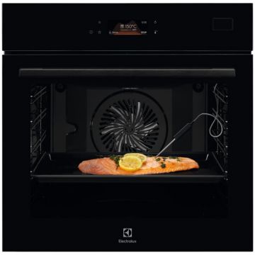 Electrolux Cuptor incorporabil Electrolux EOB8S39Z, Electric, 70 l, SteamBoost, Afisaj digital, Grill, Control touch, Clasa A++, Negru