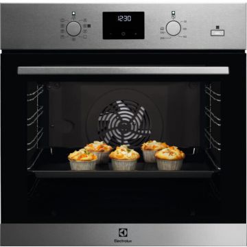 Electrolux Cuptor incorporabil Electrolux EOD3C50TX, Electric, 72 l, Autocuratare catalitica, Grill, Timer, SteamBake, Clasa A, Inox antiamprenta