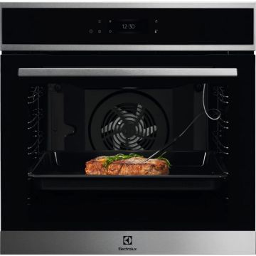 Electrolux Cuptor incorporabil Electrolux EOE8P39WX, Electric, 72l, Multifunctional, Wi-Fi, Convectie, Autocuratare pirolitica, Touch control, Grill, Senzor gatire, Clasa A+, Negru