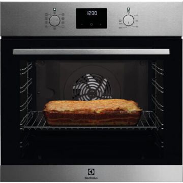 Electrolux Cuptor incorporabil Electrolux EOF3C50TX, Electric, 72 l, Autocuratare catalitica, Timer, Grill, SurroundCook, Clasa A, Inox