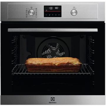 Electrolux Cuptor incorporabil Electrolux EOF4P56X, Electric, 72 l, Autocuratare pirolitica, SurroundCook, Grill, Timer cu display electronic, Clasa A+, Inox antiamprenta