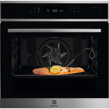 Electrolux Cuptor incorporabil cu abur Electrolux EOB7S31X, 70L, Multifunctional, Display LCD, Termometru central, SteamBoost, Inox