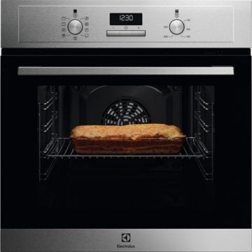 Electrolux Electrolux EOF3H40BX Cuptor incorporabil, display LED, 2090 W, clasa energetica A, 65 l, Gratar, Aqua clean, Argintiu