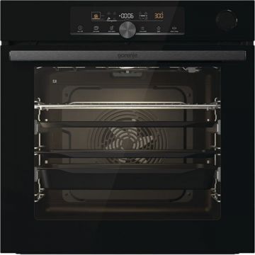 Gorenje Cuptor Incorporabil GORENJE BSA6747A04BG, Electric, Autocuratare Catalitica, 77 l, Clasa A+, Negru