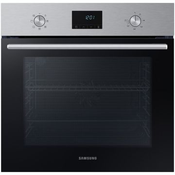 Samsung Cuptor incorporabil Samsung NV68A1140BS/OL, Electric, 68 l, Autocuratare catalitica, True convection, Display LED, Clasa A, Negru/Inox