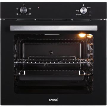 Samus Cuptor incorporabil Samus SC621G4, Electric, 81 litri, Clasa A,  Negru