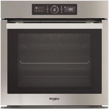 Whirlpool Cuptor incorporabil Whirlpool AKZ99480IX, Electric, 73 l, Autocuratare piroliza, Tehnologia Al 6-lea Simt cu retete presesate, Display Touch Control, Clasa A+, Inox