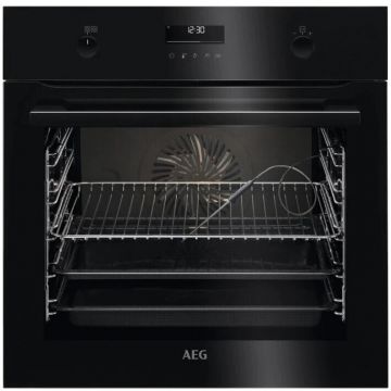 AEG Cuptor incorpoarabil AEG BCE558370B, Electric, Multifunctional, 71l, Clasa A+, SteamBake, Wi-Fi, Autocuratare catalitica, Grill, Negru