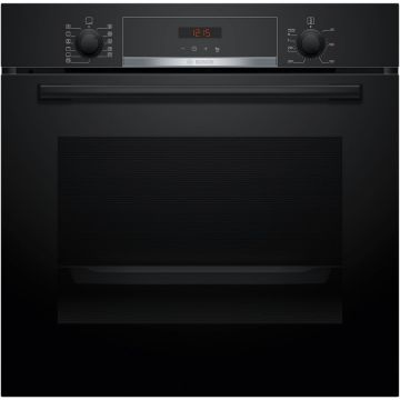 BOSCH Cuptor incorporabil Bosch HBA574BB3, 71 L, Electric, Multifunctional, Grill, 7 functii , Autocuratare pirolitica, AutoPilot 10, 3D Hotair, Clasa A+, Negru