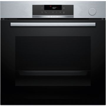 BOSCH Cuptor incorporabil Bosch HRG532BS3, 71 L, Electric, Multifunctional, 7 functii, Grill, Touch control, Added Steam, Air Fry, AutoPilot15, Autocuratare EcoClean + hidrolitica, Clasa A+, Inox