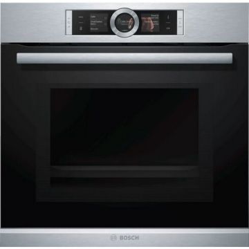 BOSCH Cuptor Incorporabil Multifunctional Bosch HMG636BS1 Cu Optiune de Microunde Negru-Argintiu