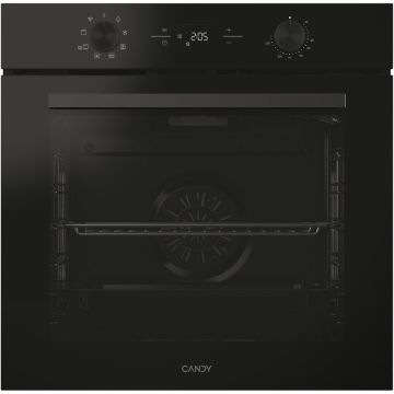 CANDY Cuptor incorporabil Candy Titanium CA6 N3T1HTB, Electric, 78 litri, Curatare Hidrolitica, Mod gatire: convectie + ventilare aer, 9 functii, Clasa A+, Negru