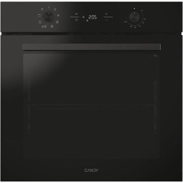 CANDY Cuptor incorporabil Candy Titanium CA6 NP3T2HTB, Electric, 78 litri, Curatare Hidrolitica, mod gatire: convectie + ventilare aer cald, 9 functii, Butoane Pushpull, Clasa A+, Negru
