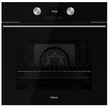 Cuptor electric incorporabil Teka Urban Colours HLB 8600 BK  SurroundTemp 12 functii  Hydroclean  70 litri  Clasa A+  Cristal Steam Black/Infinity Glass