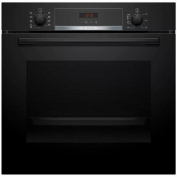 Cuptor incorporabil Bosch HBA573BB1, Electric, Multifunctional, 71 l, Autocuratare pirolitica, Grill, 10 programe, Afisaj digital, Clasa A (Negru)