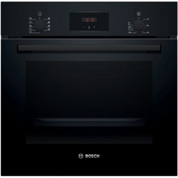 Cuptor incorporabil Bosch HBF134EB2, 66 l, 3D Hotair, 7 functii de incalzire, Control electronic, Negru, Clasa A