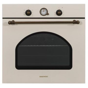 Cuptor incorporabil Daewoo DWBIO-6707RBJ, Electric, 80 l, Timer analog rustic (Crem)