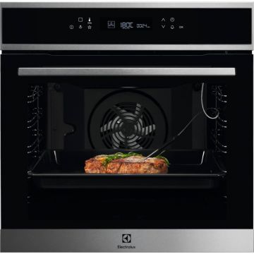 Cuptor incorporabil Electrolux COE7P31X2, Electric, 72 L, Grill, Autocuratare pirolitica, Clasa A+, Inox/Negru