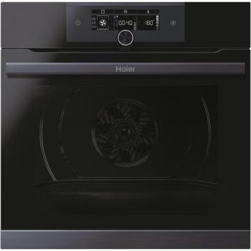 Cuptor incorporabil Haier HWO60SM5F5BH, Electric, 70 l, Autocuratare catalitica, Interfata I-Turn, Wi-Fi + Bluetooth, Softclose, Clasa A+ (Negru)