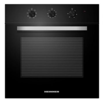 Cuptor incorporabil Heinner HBO-M654G-GBK, 70 l, Clasa A, 8 functii, Timer, Grill (Sticla neagra)