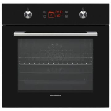 Cuptor incorporabil Heinner HBO-V6510GCDRC-GBK, 69 l, 10 functii, Grill, Ventilatie, Geam triplu, Vap Clean, Clasa A, Sticla Neagra