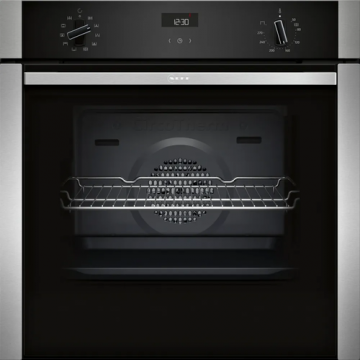 Cuptor incorporabil multifunctional NEFF B3ACE4AN3F, Electric, 71 l, Grill, Clasa A+, Curatare Hidrolitica, 3400 W, 60 cm (Inox)