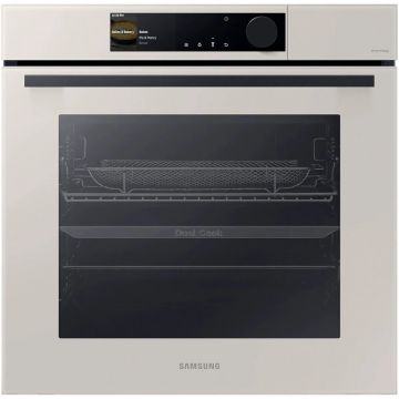 Cuptor incorporabil Samsung NV7B665IAE/U2, Electric, 76 l, Autorcuratare catalitica, Display touchscreen, WiFi, SmartThings Cooking, Clasa A+, Bej