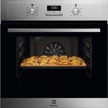Electrolux Cuptor incorporabil Electrolux, 65 l, Autocuratare catalitica, Timer electronic, SteamBake, Grill, Clasa A, Inox antiamprenta
