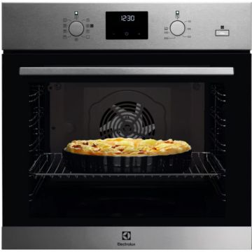 Electrolux Cuptor incorporabil Electrolux, Electric, 72 l, Autocuratare catalitica, SteamBake, Timer cu display electronic, Grill, Clasa A, Inox antiamprenta