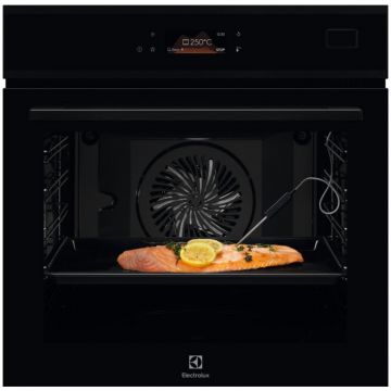 Electrolux Cuptor incorporabil Electrolux EOB8S39H, Electric, 70 l, Autocuratare abur, SteamBoost, Control touch, Grill, Timer electronic, Clasa A++, Negru