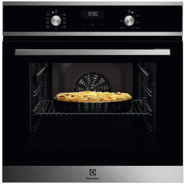 Electrolux Cuptor incorporabil Electrolux EOD5F70BX, 65 l, Autocuratare catalitica, Timer electronic, SteamBake, Grill, Clasa A, Inox antiamprenta