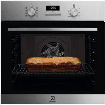 Electrolux Cuptor incorporabil Electrolux EOF3F00X, Electric, 72 l, Autocuratare catalitica, SurroundCook, Timer cu display electronic, Grill, Clasa A, Inox antiamprenta