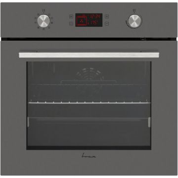 Fram Cuptor incorporabil Fram FBO-V659GCDRC-GVG, Electric, 69 l, Autocuratare catalitica, Clasa A, Timer Digital, Display Touch+Butoane, Grill, Iluminare, Blocare display, Sticla gri victoria