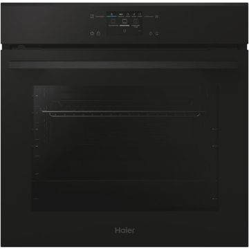 HAIER Cuptor incorporabil Haier H6 ID46C3YTB, Electric, 78 l, Autocuratare pirolitica, Wi-Fi, Softclose&Softopen, Click&Clean, Design ID Series 4, Interfata Color UX (TFT), Clasa A++, Negru