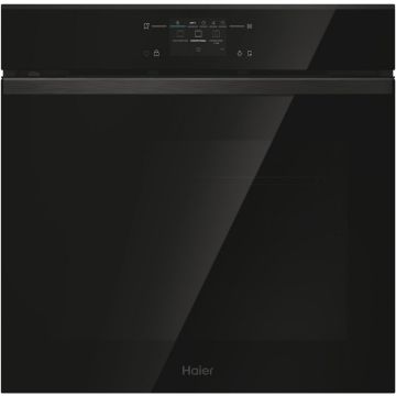 HAIER Cuptor incorporabil Haier H6 ID68C5YTB 78 l, Autocuratare pirolitica, Clasa A++, Wifi, Camera, Softclose&Softopen da, Click&Clean, Design ID Series 6, Interfata Color UX (TFT), Negru
