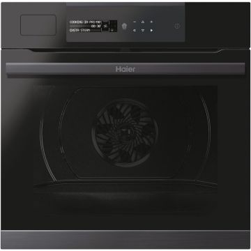 HAIER Cuptor incorporabil Haier HWO60SM5S5BH, Electric, 70 l, Autocuratare catalitica, Interfata I-MESSAGE TAD STEAM, WiFi + Bluetooth, Sonda temperatura cu fir, Softclose, Clasa A+, Negru