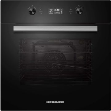 HEINNER Cuptor incorporabil Heinner HBO-M709GCDRC-GBK, Electric, 70 l, Autocuratare catalitica, Timer digital, Display touch + butoane, Grill, Iluminare, Blocare display, Butoane retractabile, Clasa A, Sticla neagra