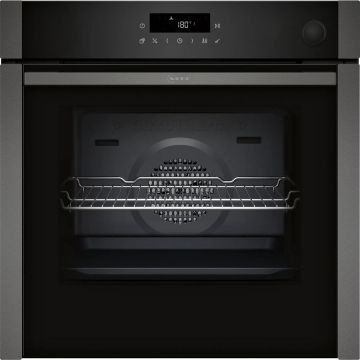 NEFF Cuptor electric incorporabil Neff B6AVJ7AG3 N50, 71 L, 21 tipuri de incalzire, sistem Air Fry, Circo Therm abur, Negru-Grafit