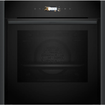 NEFF Cuptor incorporabil NEFF B59CR7KY0, Electric, 71 l, Grill, Ventilator, Display TFT Full Touch 3.7, Flex Deign, Asistent Vocal, Home Connect, Wi-Fi Negru